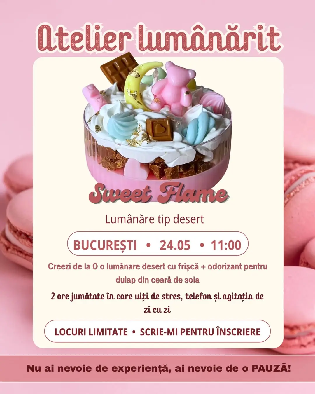Ateliere Bucuresti - 24.05.2026 - Atelier lumanari Bucuresti