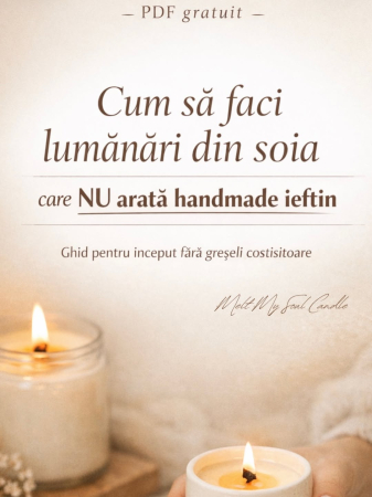 Ghid gratuit cum sa faci lumanari