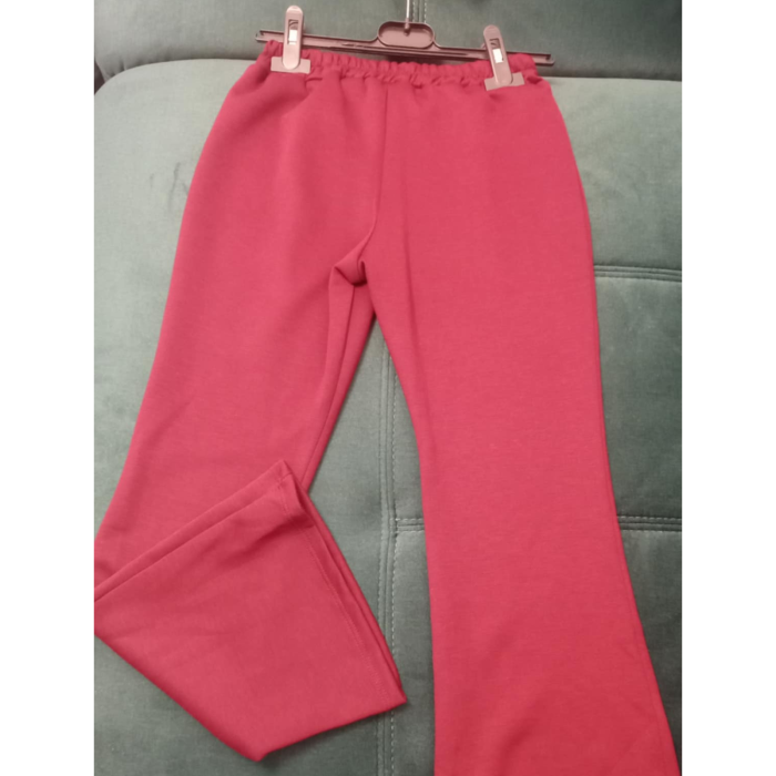 Compleu elegant pentru fetițe cu floare 3D și pantaloni evazați – MelyFashion [2]