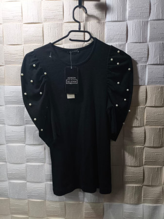 Tricouri maieuri dama - TRICOU CU PERLE S