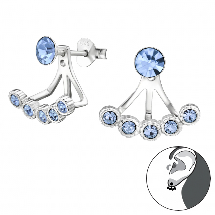 Cercei din Argint Light Sapphire [1]