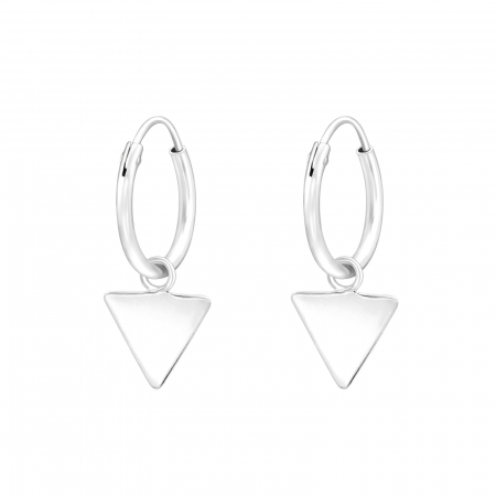 Cercei - Cercei din Argint Model Triunghi