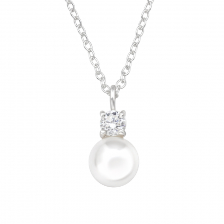 Bijuterii cu perle - Colier din Argint cu Perla