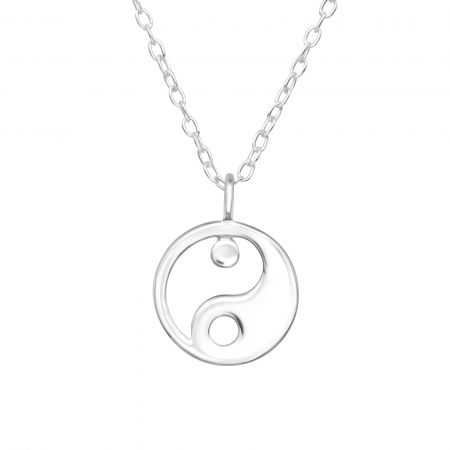 Coliere - Colier din Argint Yin Yang
