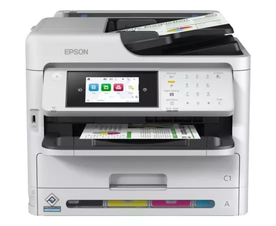 Multifunctional Inkjet EPSON WorkForce Pro WF-C5890DWF, Color, A4, Duplex, USB, Wi-Fi/LAN, DADF, Alb [1]