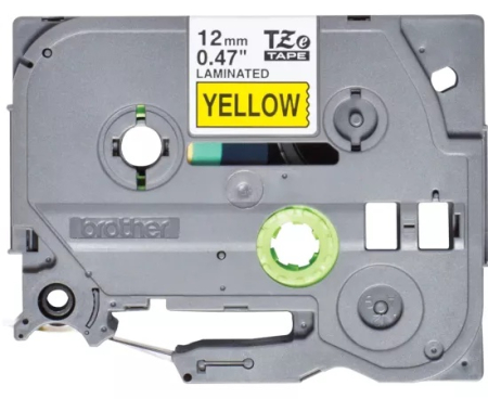Imprimante  - Banda laminata BROTHER TZE631, 12m, Negru-Galben
