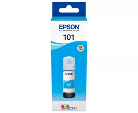 Imprimante  - Cerneala EPSON 101 EcoTank C13T03V24A, 70 ml, Cyan