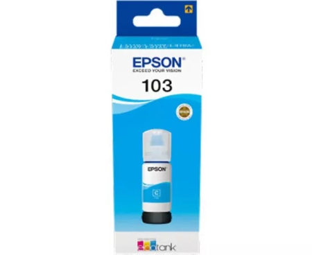 Imprimante  - Cerneala EPSON 103 EcoTank C13T00S24A, 65ml, Cyan