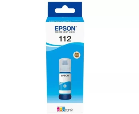 Imprimante  - Cerneala EPSON 112 C13T06C24A, EcoTank, 70 ml, Cyan