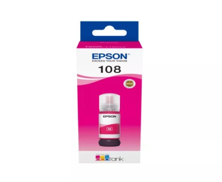 Imprimante  - Cerneala EPSON EcoTank 108 C13T09C34A, 70 ml, Magenta