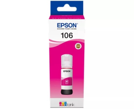 Imprimante  - Cerneala originala EPSON 106 EcoTank C13T00R340, magenta