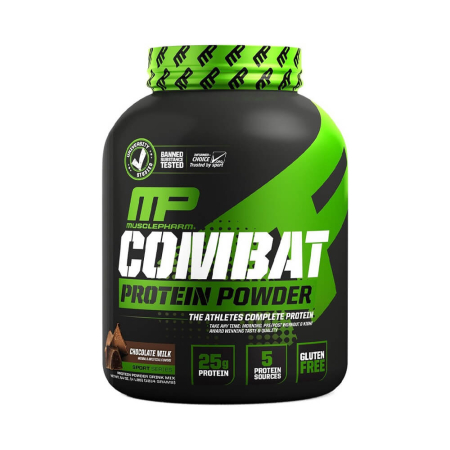 Proteine - Combat Protein Powder 1.8kg, pudra, Muscle Pharm, Amestec proteic