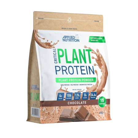 Suplimente nutritive - Critical plant protein pudra, 450g, Applied Nutrition, Proteina vegetala