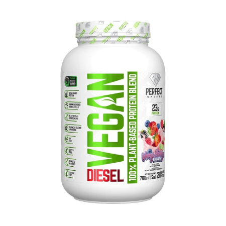 Proteine - Diesel Vegan, pudra, 700g, Perfect Sports, Supliment pe baza de proteine vegetale