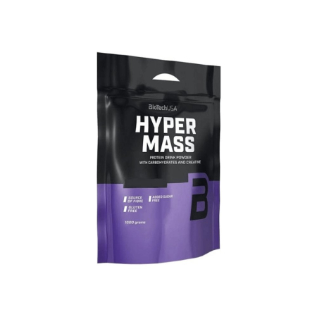 Proteine - Hyper Mass 1kg, pudra, Biotech USA, Mix pentru crestere masa musculara