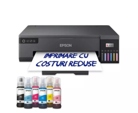  Imprimante Inkjet - Imprimanta Inkjet EPSON L18050, Color, A3, LAN/Wi-Fi, Negru