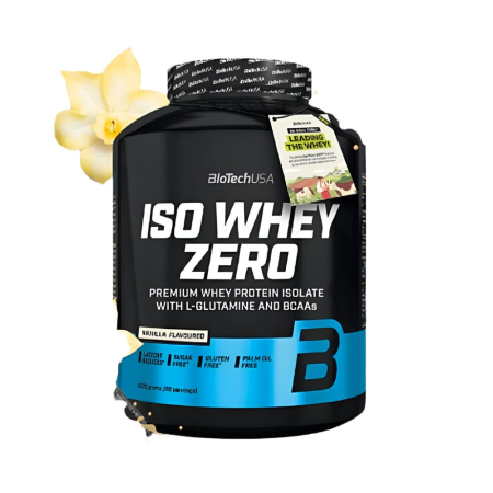 Proteine - Iso Whey Zero 2,3kg, pudra, Biotech USA, Izolat proteic din zer