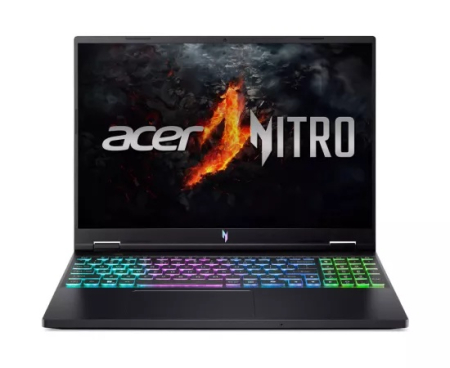 Laptopuri - Laptop gaming ACER Nitro 16 AN16-73 NH.QSNEX.009, 16" WUXGA IPS 180Hz, Intel® Core™ i5 14450HX, 16GB RAM, SSD 512GB, GeForce RTX 4050 6GB, Fara sistem de operare, Obsidian Black