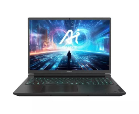 Laptopuri - Laptop gaming GIGABYTE G6X 9MG-42EE854SD, 16" Full HD+ 165Hz, Intel® Core™ i7-13650HX, 16GB RAM, SSD 1TB, nVidia GeForce RTX 4050 6GB GDDR6, Free DOS, Gunmetal Gray