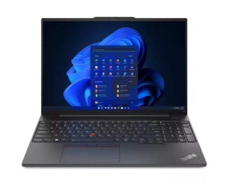 Laptopuri - Laptop LENOVO ThinkPad E16 Gen 1 21JQS6UP00, 16" WUXGA, Intel® Core™ i7-1355U, 32GB RAM, SSD 1TB, nVidia GeForce MX550 2GB GDDR6, Windows 11 Pro, Graphite Black