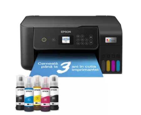 Imprimante  - Multifunctional Inkjet EPSON L3260, Color, A4, Wireless, USB, Tava 100 coli