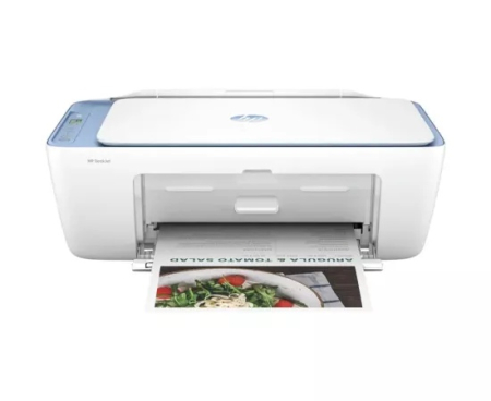 Imprimante  - Multifunctional Inkjet HP DeskJet 2822e Color, A4, USB/Wi-Fi, Duplex Manual, Alb/Albastru Breeze