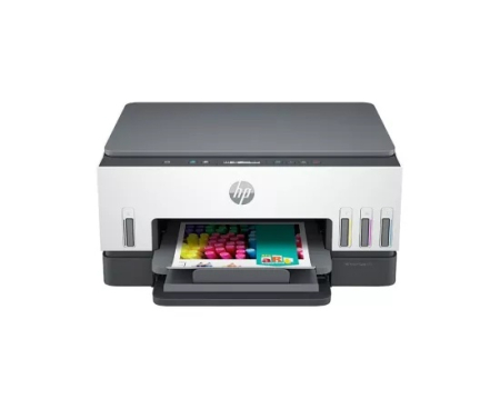 Imprimante  - Multifunctional Inkjet HP Smart Tank 670, Color, A4, Wi-Fi, Alb-Negru