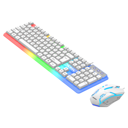 Tastaturi - Tasttura Gaming VONN 104 cu fir RGB Backlight + mouse