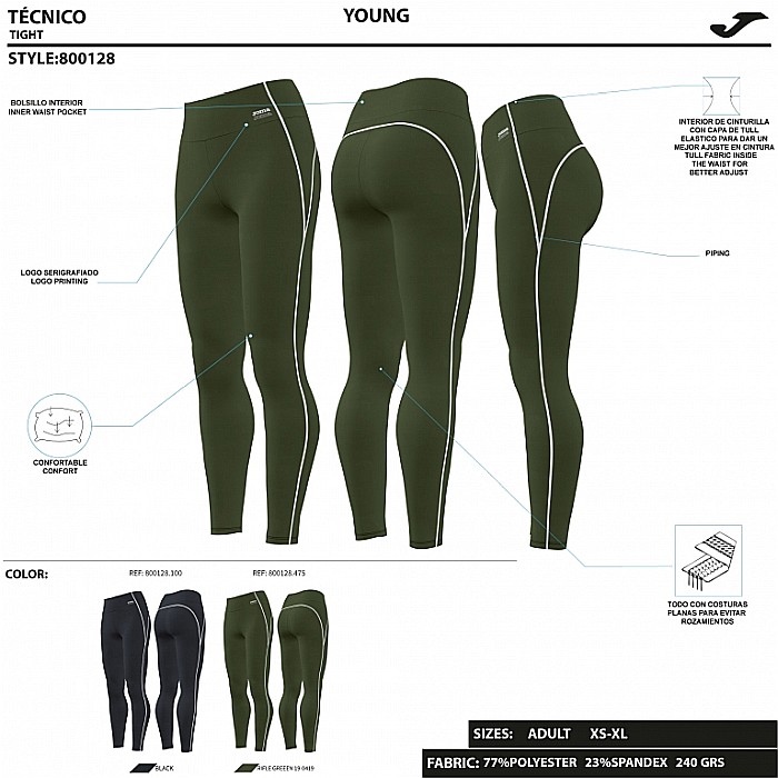 Colanti femei Joma Daphne Kaki [2]