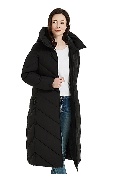 Geaca  lunga femei KYMAXX Sofia F317 Negru [3]