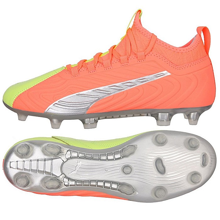 Ghete fotbal copii Puma One 20.3 OSG  FG/AG  JR Portocaliu [7]