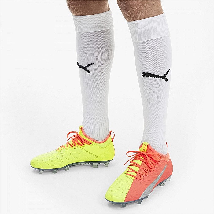 Ghete fotbal copii Puma One 20.3 OSG  FG/AG  JR Portocaliu [9]