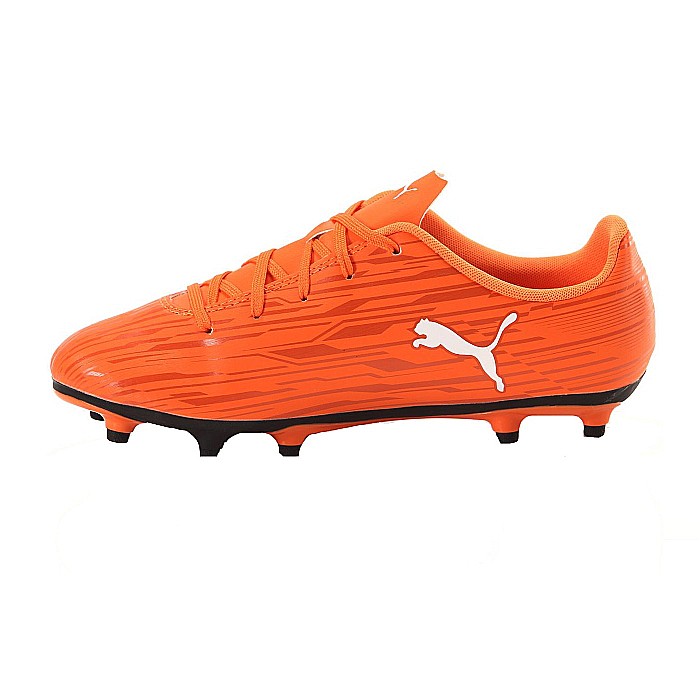 Ghete fotbal copii Puma Rapido III JR FG Portocaliu [3]