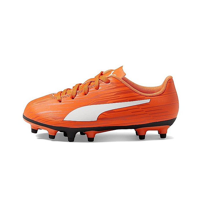 Ghete fotbal copii Puma Rapido III JR FG Portocaliu [2]