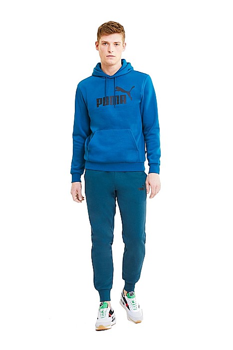 Pantaloni sport barbati Puma ESS Logo Fleece Albastru [3]