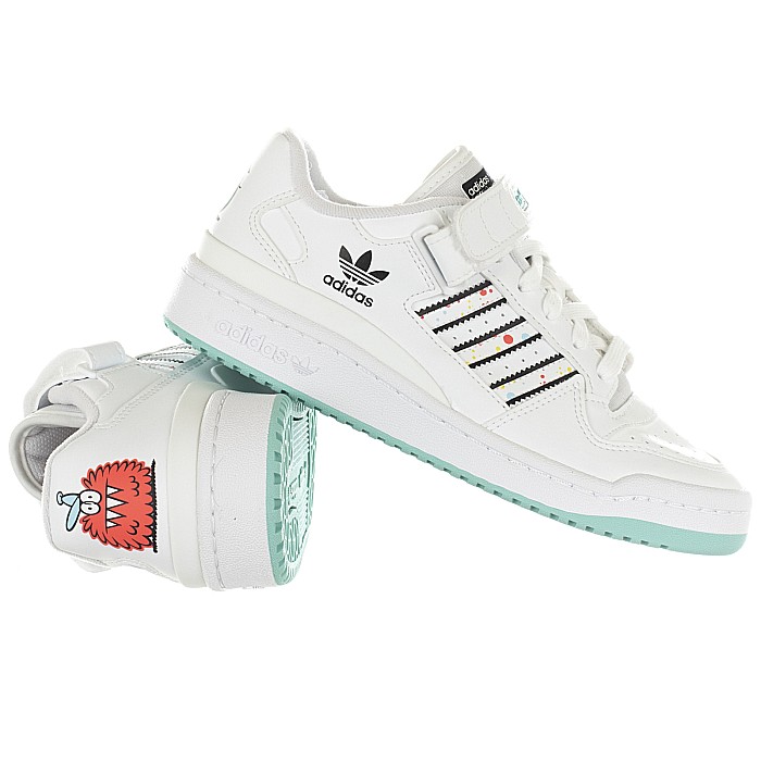 Pantofi sport Adidas Forum Low alb [4]