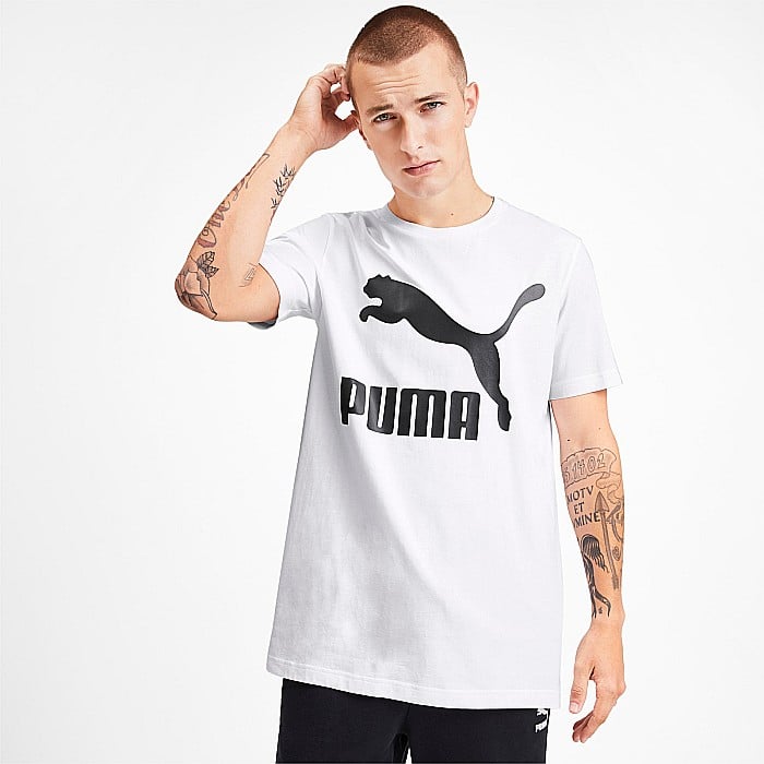Tricou barbati Puma Clasics Logo Tee Alb [5]