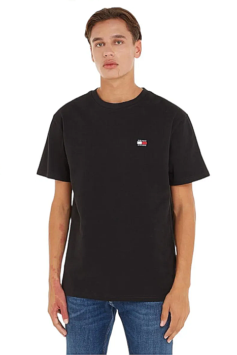 Tricou barbati slim fit Tommy Jeans negru [2]