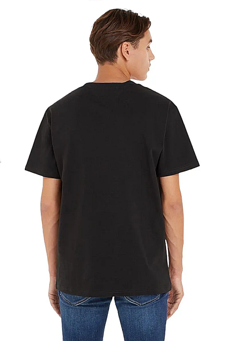 Tricou barbati slim fit Tommy Jeans negru [3]
