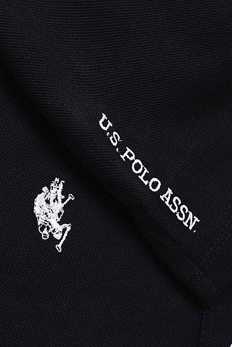 Tricou polo barbati US Polo Assn  King Negru [5]