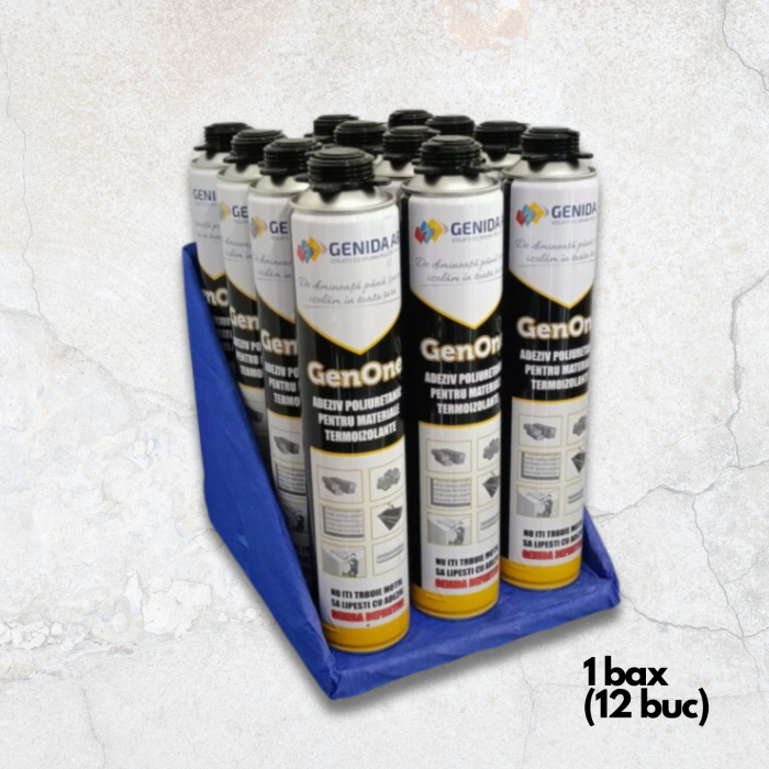 Adeziv Spuma Polistiren Genida 750ml - Pistol - 12buc/bax [2]