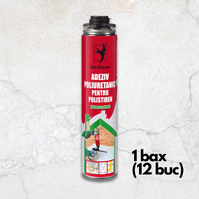 Adeziv Spumă Polistiren Den Braven 750ml – Aplicare cu Pistol [2]
