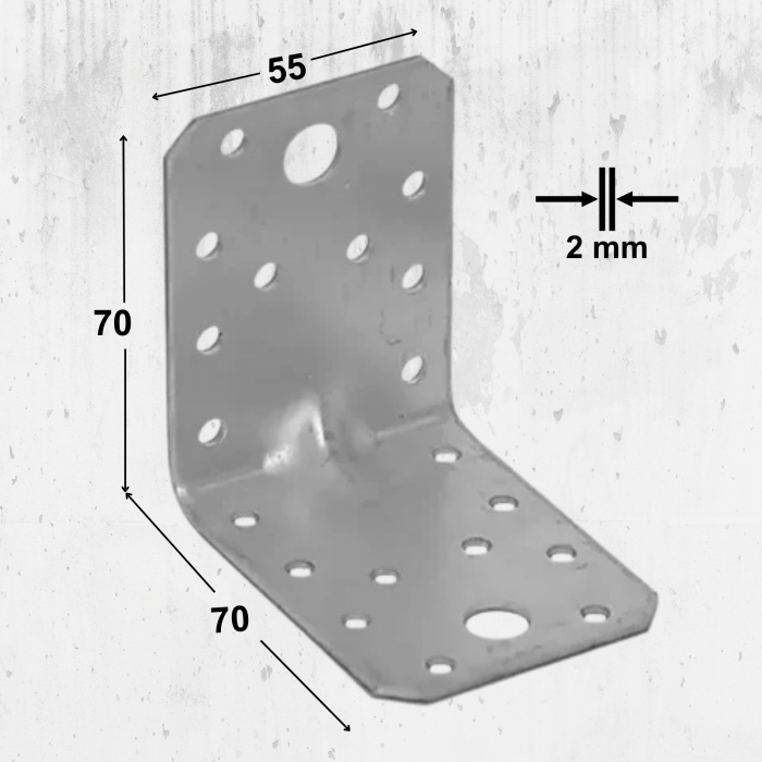Coltar Lemn 70x70x55x2mm – 20 bucăți/cutie [1]