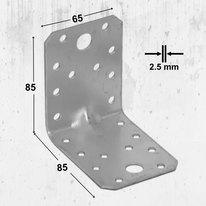 Coltar Lemn 85x85x65x2.5 mm – 20 bucăți/cutie [1]