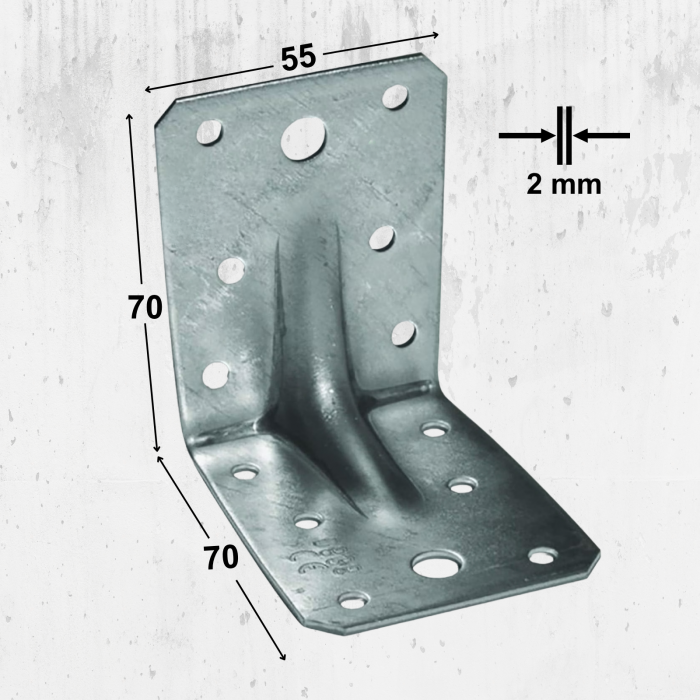 Coltar Lemn Ranforsat 70x70x55x2mm – 20 bucăți/cutie [1]