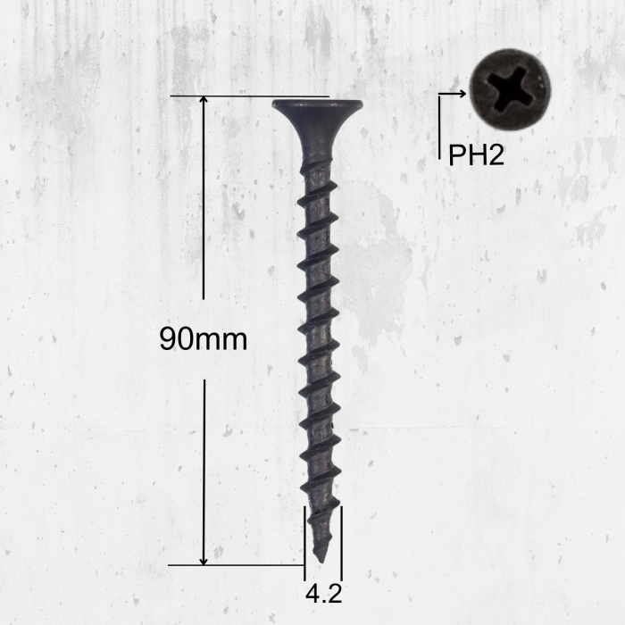 Șurub autofiletant 4.2x90 mm pentru gips carton [1]