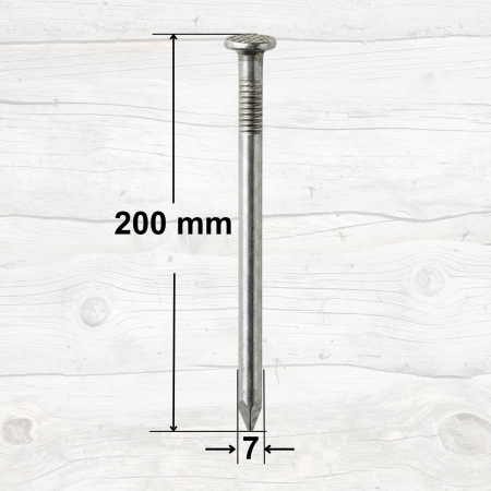 Cuie Constructii - Diverse Marimi - Cuie Constructii 7x200-5kg