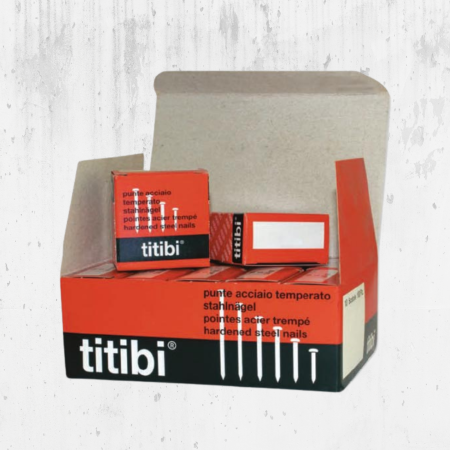 Cuie beton negre din oțel Titibi Italy 3.7x60mm - Cutie 2.5 Kg [1]