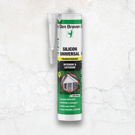 Pachet 6 bucati - Silicon Universal Transparent Den Braven 280 ml – Etanșant Interior/Exterior [1]