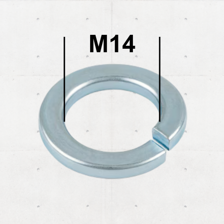 Grower - Șaibă Grower M14 DIN 127 Zincată – 100 buc